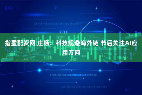 指盈配资网 庄杨：科技规避海外链 节后关注AI应用方向